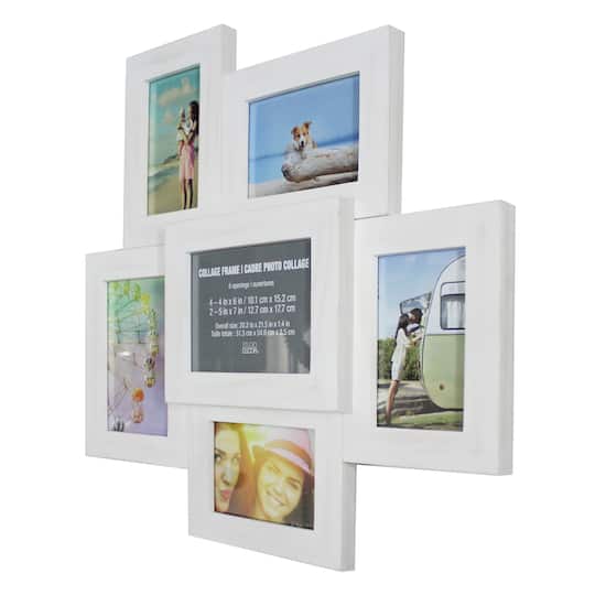 6 Opening White Collage Frame by Studio Décor®
